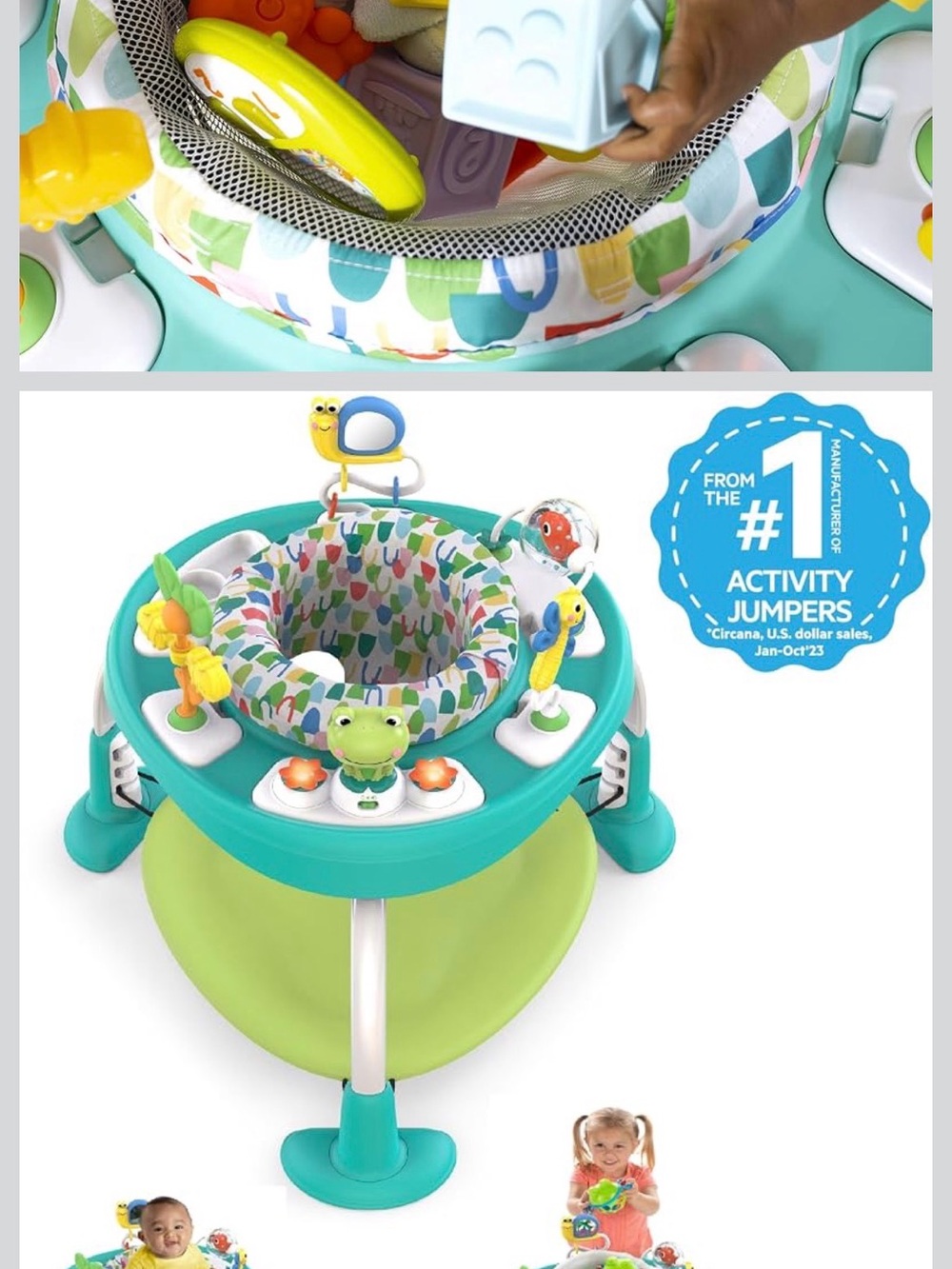 BRAND NEW Bright Starts 2-in-1 Activity Jumper & Play Table